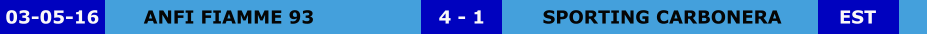 ANFI FIAMME 93 SPORTING CARBONERA 4 - 1 03-05-16 EST